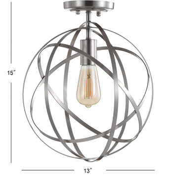 Alma 13" Metal LED Flush Mount - JONATHAN Y